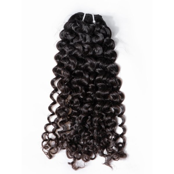 One Donor Raw Curly Bundles Human Hair, Lift 613 Short Deep Curly Weave Bundles Human Hair, Salon Choice Bleachable Raw Tight Curly 1 Single 16 Inches Bundle Natural Color Sew in Weft by Clytie