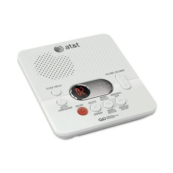AT&T (1740WH) Digital AnsweSystem with Time and Day Stamp, White (Renewed)