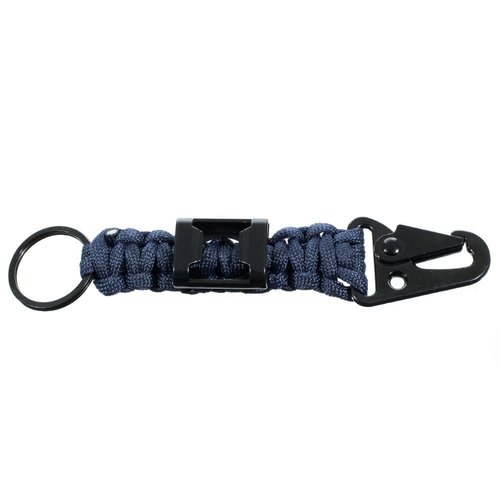 Paracord Planet Handwoven Paracord Keychain with Carabiner and Bottle Opener - 2 Pack (Navy)