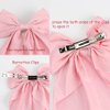 SuPoo 3pcs Pink Hair Bows for Women Hair Bow Clips Satin Hair Barrettes Hair Ribbon Bows for Hair Bowknot Oversized Hair Bow Clips Long-tail Cute Aesthetic Hair Accessories Christmas Gifts Red White