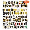 92 PCS Happy Graduation Congrats Grad Temporary Tattoos Themed Birthday Party Favors Decorations Supplies Tattoo Stickers Gifts For Kids Boys Girls Class Graduates High School College Prizes Carnival