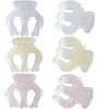 Kitiin Small Claw Clips Women High Ponytail holder Girls Cute Bun Hair Clips for Thin Hair Partial Hair Jaw Clips 3 Counts in Set Hair Styling Accessories (Light Colors)