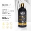WOW Skin Science Activated Charcoal & Keratin Shampoo - Full Scalp Detox Cleanse - Restore Dry, Damaged Strands For Soft, Smooth, Shiny Hair- Sulfate & Paraben Free - All Hair Types, Adults & Children - 500 mL