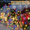 FLVOECN 98Ft 200LED F8 Upgraded Christmas Lights Outdoor Decorations 8 Modes & Memory Timer Christmas Lights with Plug in Waterproof Fairy String Lights for Xmas Wedding Party Holiday Decor