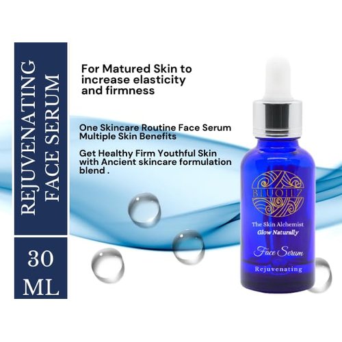 Bluoilz Night Serum for Dull, Dry and Damaged Skin, 1 oz (30ml), Retinol, Vitamin C, for Matured Skin