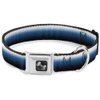 Buckle-Down Seatbelt Buckle Dog Collar - Transitioning Dots White/Blue/Black - 1.5" Wide - Fits 13-18" Neck - Small
