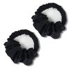 2PCS Heatless Hair Curler,Heatless Curls Overnight,Hair Curlers to Sleep in,Soft Sleepyties for Hair,Lazy Scrunchie Rollers Hairdresser Tools,no Heat Curls for Long Hair，Curling Scrunchie(Black）