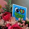 3dRose Greeting Cards - Bright Eye Heart I Love Being a Vegan - 12 Pack - Eye Heart I Love Designs