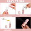 Hortsun 8 Pieces Handheld Personal Diffuser Portable Diffuser for Essential Oils Aromatherapy Diffuser Pocket Size for Desk Office Travel Car with USB Cable, White and Pink