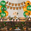 Suclain 165 Pcs Hunting Birthday Party Decorations Camo Deer Birthday Banner Hunting Tablecloths Camo Disposable Dinnerware Tableware for 16 Guests Go Hunting Camouflage Balloons Cake Cupcake Topper