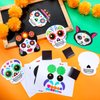 Seenelling 30 Sets Day of The Dead Magnet Crafts for Kids Make Your Own Day of The Dead Sugar Skull Magnet Craft Kit DIY Dia De Los Muertos Decor for Halloween Mexican Party Classroom Home Decorations