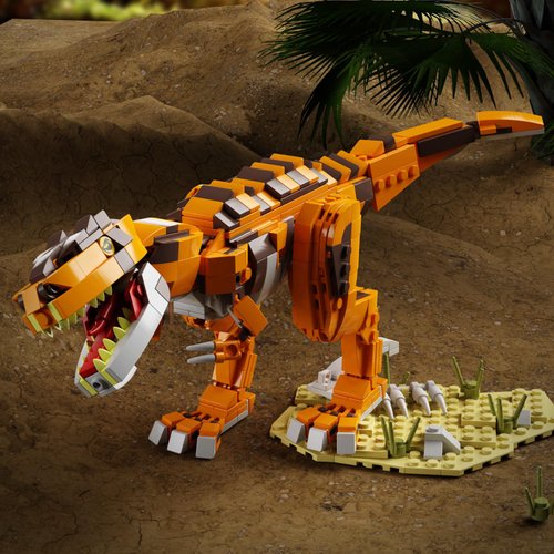 LEQUMOC L006, Dinosaur in Building Sets, Giganotosaurus Jurassic, Dino World Park, Set for Boys and Girls, Age 4 + Year Old,656PC