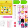 sinceroduct Diamond Art Kits for Kids, 64 Pcs Diamond Art Stickers Crafts for Kids Ages 4-6-8-12, 5D DIY Animals Gem Art Stickers Kits for Girls Boys Adults Beginners, Christmas Diamond Art Gifts