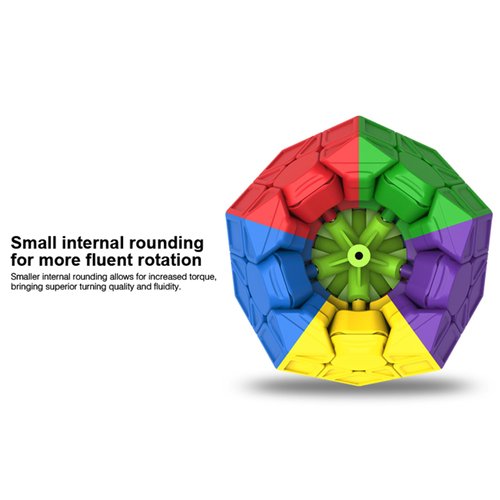 QYTOYS Toys Megaminx Speed Cube Puzzle Toy,Pentagonal Speed Cube Dodecahedron Magic Cube Puzzle Toy,Brain Teaser Puzzle Qiyi-QiHeng ABS Square Puzzle Cube Toy (Stickerless 3X3)