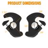 PBYMT Black Detachable Mounting Luggage Rack Latch Clips Compatible for Harley Davidson Softail Sportster Touring Street Glide Road King Electra Glide 1986-2024