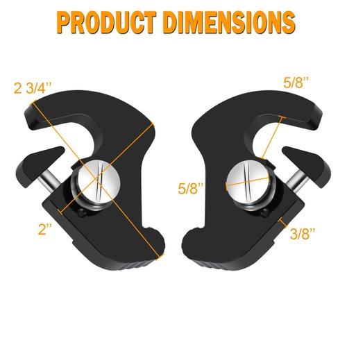 PBYMT Black Detachable Mounting Luggage Rack Latch Clips Compatible for Harley Davidson Softail Sportster Touring Street Glide Road King Electra Glide 1986-2024