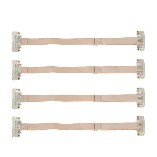 Facelift Bands with Clips, 4Pcs Instant Face Hair Bands with Clips for Girls, Reusable Hairpin Facial Lifting Bands Invisible Facelift Patch Straps, Adjustable Elastic Band