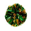 PUZINE 2pack 12" Cheerleading Pom Poms with New Handle for Team Spirit Sports Dance Cheering Kids Adults(Green with Gold)