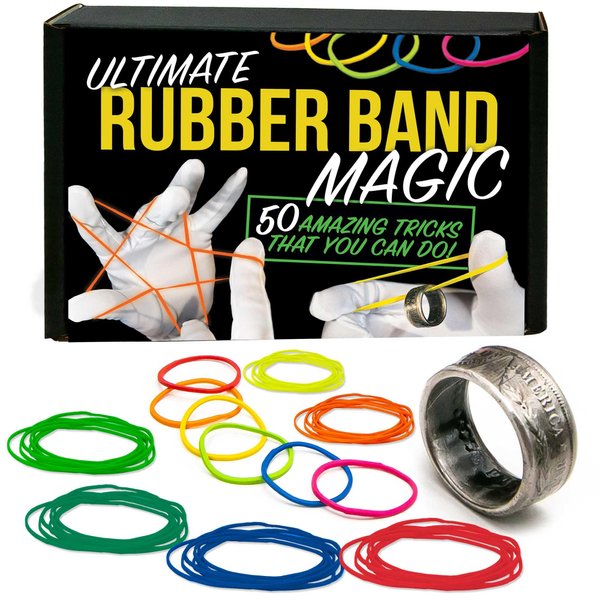 Magic Makers 50 Magic Tricks with Rubber Bands & Magic Ring