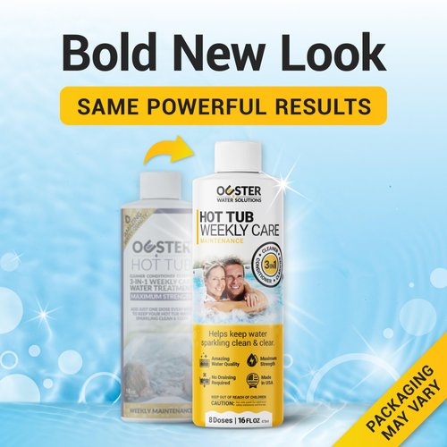 Bio Ouster 3in1 Weekly Hot Tub Cleaner, Conditioner, Clarifier - Hot Tub Chemicals, Inflatable Hot Tub Chemicals, Spa Chemicals for Hot Tub, Spa Cleaner Hot Tub Clarifier, Spa Clarifier (16oz)