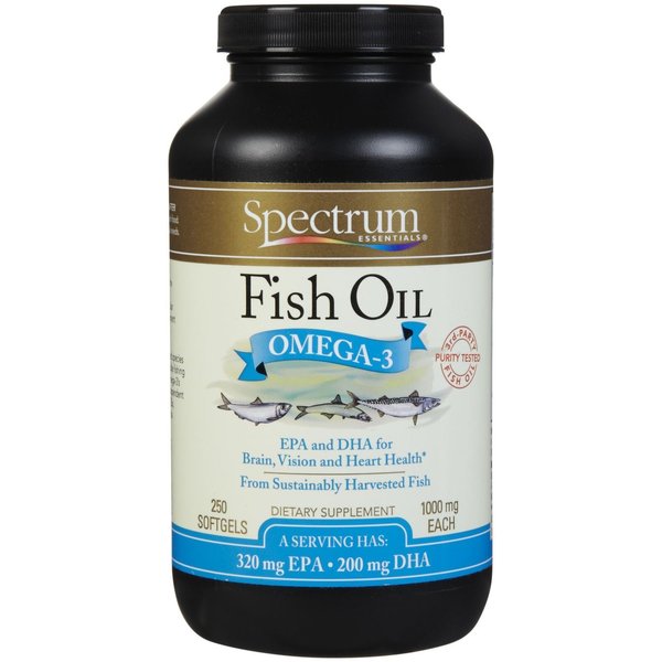 Spectrum Essentials - Fish Oil, 250 Softgels