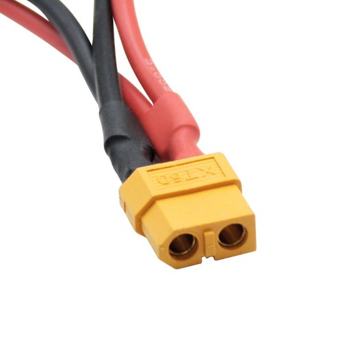 Short XT60 Parallel Battery Connector Cable,14AWG XT60 Male to Female Y Splitter Adapter Cable,10cm/3.93inch for RC Multicopter Quadcopter