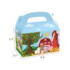 CIEOVO 24 Pack Farm Animals Party Goodie Gift Boxes, Farm Animals Paper Gift Boxes Bags for Barnyard Farm Animal Theme Boys Girls Birthday Baby Shower School Activities Party Supplies Decoration