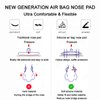 Push-in Eyeglass Nose Pads, 6 Pairs 15mm Soft Silicone Air Chamber Push in Nose Pads for Glasses