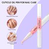 Makartt 3Pcs Cuticle Oil Pen Nail Care Set, Nail Cuticle Revitalizer Oil 5ML Nail Repair Oil Cuticle Softener Nail Moisturizer Cuticle Care Kit for Acrylic Nail Oil For Manicure w/Vitamin E