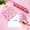 Nydotd 50Pcs Valentines Day Pencils, Valentines Wood Pencils Bulk with Erasers for Kids Party Favors Valentine's Day Exchange Gifts Goodie Bags Fillers Giveaways School Classroom Rewards Heart Pattern