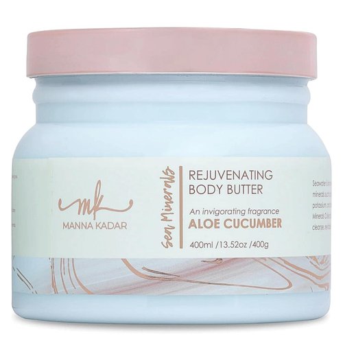 Manna Kadar Beauty Dead Sea Minerals Rejuvenating Body Butter, Aloe Cucumber