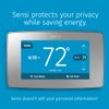 Sensi Touch Smart Thermostat by Emerson with Touchscreen Color Display, Programmable, Wi-Fi, Mobile App, Easy DIY, Data Privacy, Works with Alexa, Energy Star Certified, ST75S-Silver, C-Wire Required