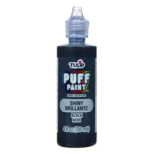 TULIP Dimensional Fabric Paint 41401 Dfpt 4Oz Slick Black, 4 Fl Oz (Pack of 1), Packaging may vary