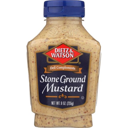 Dietz & Watson, Deli Compliments, Stone Ground Mustard, 9oz Bottle (Pack of 2)