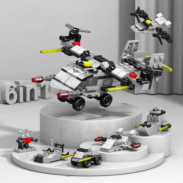 COLAYERIST Osprey Helicopter Building Set, 117 PCS Mini Military Building Blocks, Military Sets for Boys and Girls Age 6 and Up
