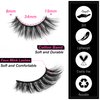 SYlashes False Eyelashes 15mm Faux Mink Lashes Natural Look Cat Eye Lashes Soft Wispy Crossed Luxury Volume Fake Lashes 10 Pairs Pack