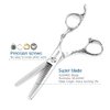 Hair Thinning Shears 5.5 Inch Hair Thinning Scissors for Women Professional Barber Scissors 440C Hair Scissors Barber Shears 28 Teeth Rose handle KINSARO