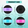 4 Pack Touch Screen Cleaner Balls Phone Cleaning Ball Microfiber Touch Screen Glass Cleaner Cleaning Ball for Computer Laptop Cell Phone Monitor, Black, Blue, Rose Red, Purple