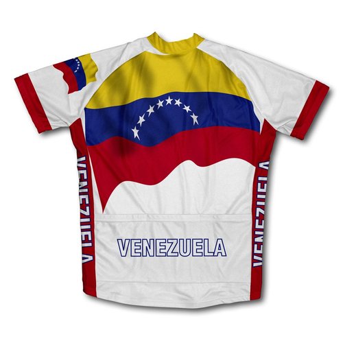 ScudoPro Venezuela Flag Short Sleeve Cycling Jersey for Men - Size XL