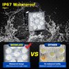 WOWLED 27W Portable LED Work Light Flood Lamp with Magnetic Base for Car, Off-Road, Truck, Boat, Tractor, Truck, Engineering Vehicle, Maintenance, Camping Light DC 9-32V