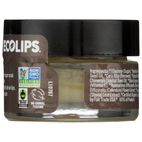 Ecolips Ecolips Organic Lip Scrub, Vanilla Bean, 0.5 Ounce