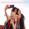 2pcs Daisy Silicone Mobile Phone Grip Stand Flower Phone Grip with Expanding Kickstand Phone Grip Stand Holder Flower Cell Phone Stand for Smartphone Tablet Cell Phone Accessories (Pink)