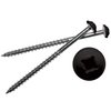 Mid America Painted Screws for Vinyl Shutters 002 Black Bag of 12