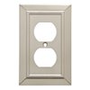Franklin Brass Classic Architecture Wall Plate, Satin Nickel Single Duplex Switch Cover, 1-Pack, W35218-SN-C