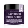 BeautyFrizz Lavender Body Scrub 24 Oz - Exfoliating Body Scrub with Sea Salt, Aloe and Shea Butter - Exfoliator Body Scrubs for Women Exfoliation - Lavender Scrub - Pack of 2