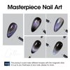 Gellen Cat Eye Gel Nail Polish - 18ml Rainbow Cateye Gel Polish with Magnet Stick Glitter Reflective Holographic Nail Polish UV Gel Magnetic Nail Polish Party Nail Art