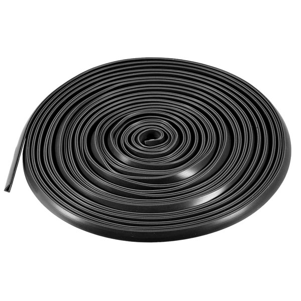 uxcell Edge Trim U Seal Extrusion, Silicone Black U Channel Edge Protector Sheet Fits 0.5-2mm Edge 5M/16.4Ft Length