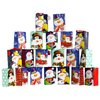 Iconikal Printed Christmas Design Gift Bags, Small, 20-Count