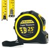 Bullseye 25 Ft Tape Measure with Magnetic Hook - 1" Double-Sided Blade - Tape Measures with Imperial & Metric Measurements - Retractable Measuring Tapes with Fractions