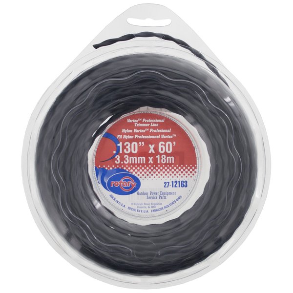 Trimmer Line .130 Sm Donut Black Vortex Line